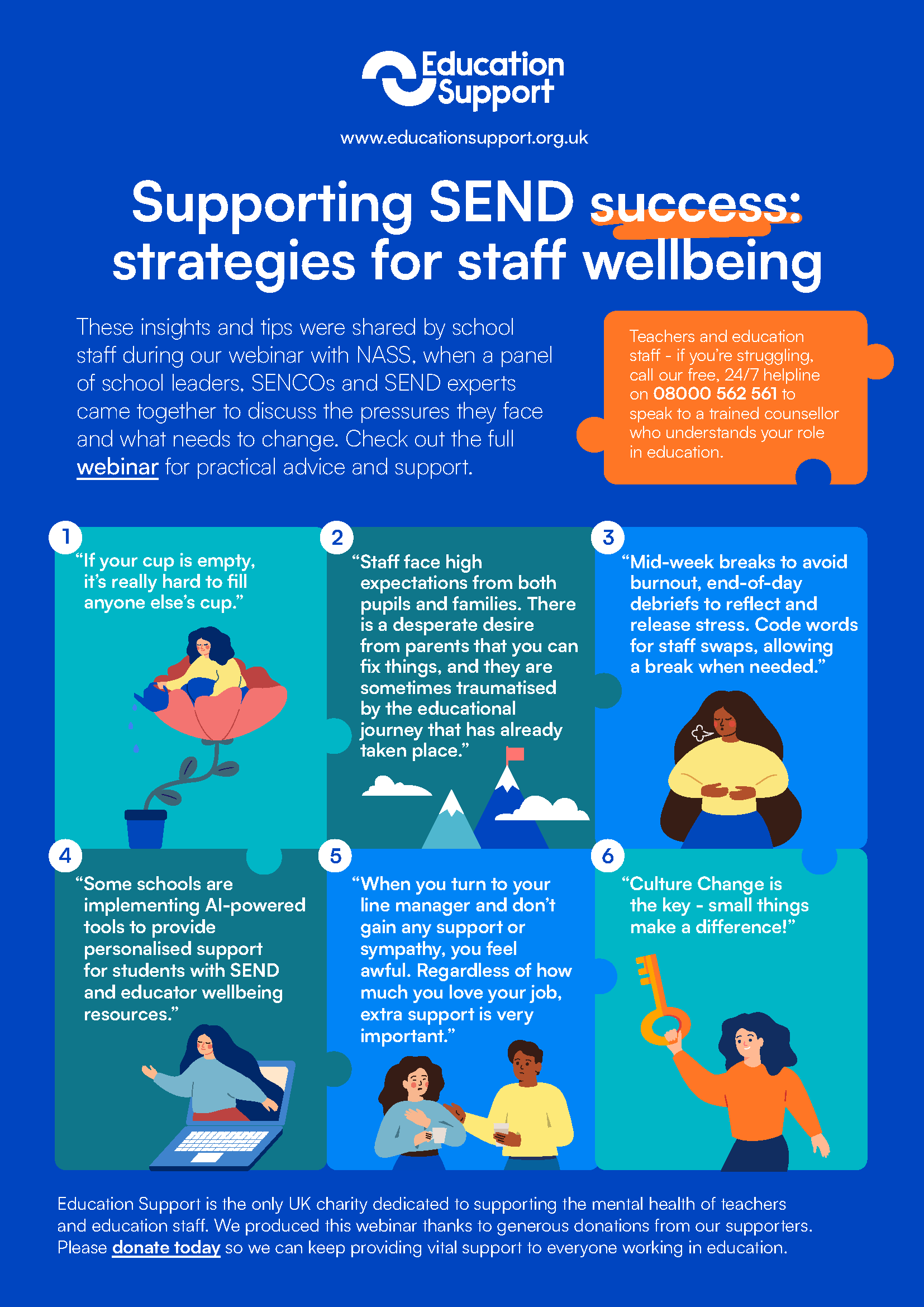 Supporting SEND success: strategies for staff wellbeing